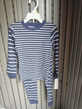 Carter's Navy & White Striped Kids Pajama Set
